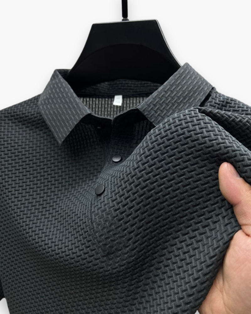 Męska Elegancka Koszula Polo | Strukturalna